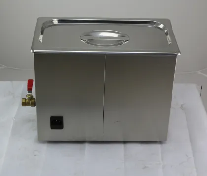 Adjustable power ultrasonic cleaner for electric parts