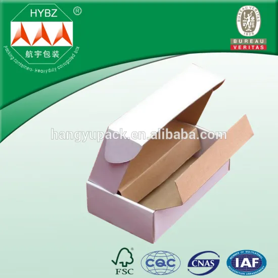 White outside brown inside corrugated strong box, packing box shipping box