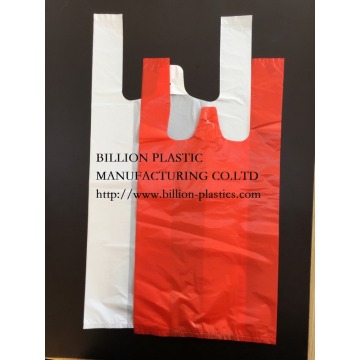 Custom Print Logo LDPE Plastic Die Cut Handle Bags