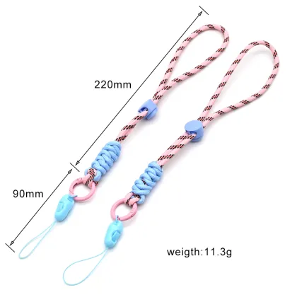 Nylon Stretchable Wrist Fan lanyard Mobile Short Lanyard