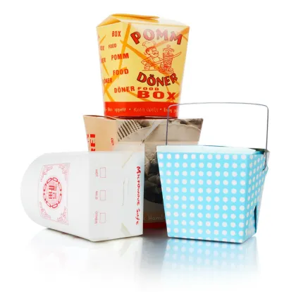 Elegant Chinese-Style Noodle Box with Handle