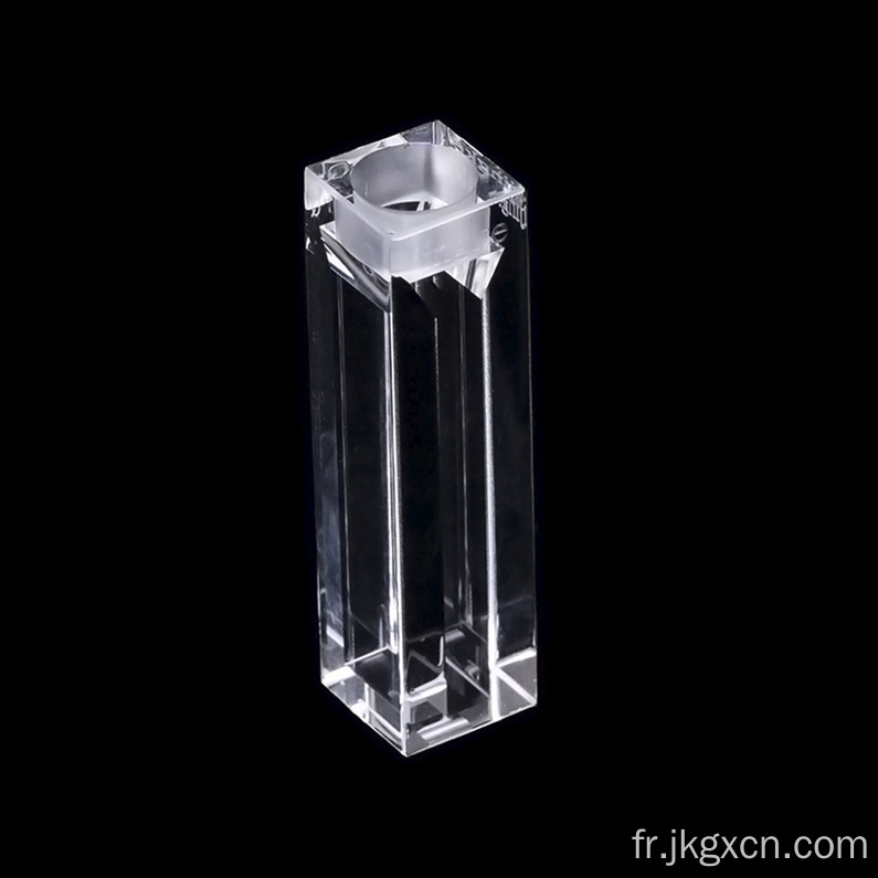 Cuvette de fluorescence avec couvercle