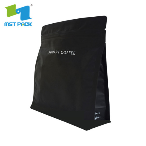 Eco friendly gussted coffee bag with valve