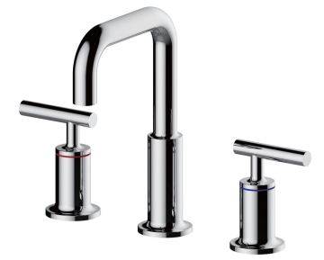 Widespread Bathroom Faucet Brushed Nickel