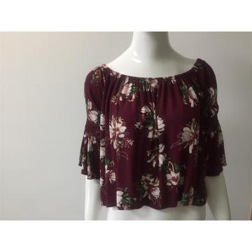 Printed Viscose Crepe Blouse