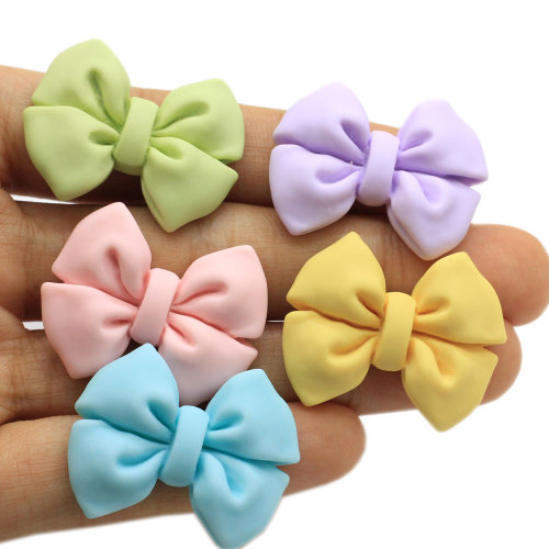 Wholesale Multi Colors Resin Design Bow Decoration Beads Bowknot Hair DIY Art Deco Flatback Jewelry Making Ornament Accessories