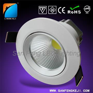 COB CE,UL,SAA & ROHS Approved IP44 5W LED Indoor Downlight