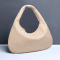 Hand-woven Leather Shoulder Handbags For Women