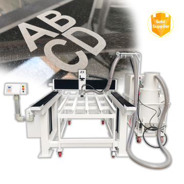 JCXstone CNC Sandblasting Machine: Customizing Memorials with Precision for Letters, Photos, and Portraits on Stone Tombstones