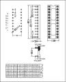 Connecteur de sockets à double paquet en ligne (DIP) 2,54 mm (h = 1,9 l = 4,82)