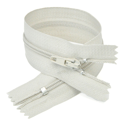 Faux metal nylon zipper garment bedding zipper