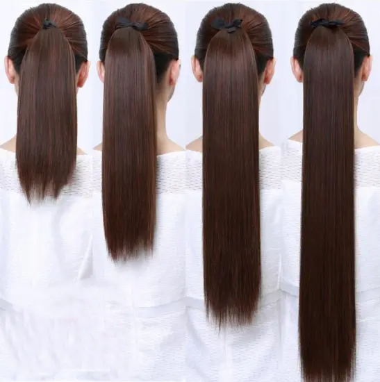 28 30 32 40 50  inch weave synthetic ponytail hair extension, factory wholesale ponytail hair