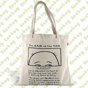 100% Bamboo/Canvas Bag, Customized Sizes, Colors and Logos are Accepted