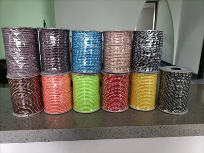 Reflective PP Braided Tent Cord Lien Rope Wound Cone Rope