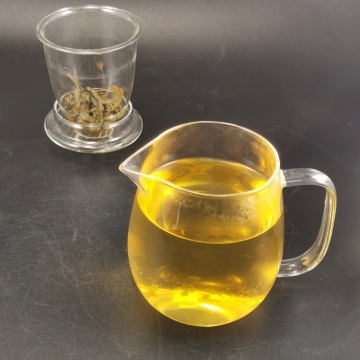 598 ml de 21 oz Tetera de vidrio de borosilicato resistente al calor con infusor