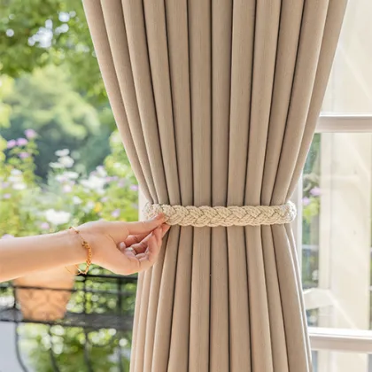 Plain Dyed Lightproof Blackout Maka Velvet Chenille Curtains