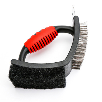 Rust-Resistant Stainless Steel BBQ Grill Cleaning Brush