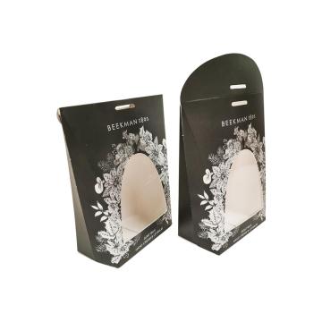 化粧品チューブ用の豪華な黒の折りたたみカード紙