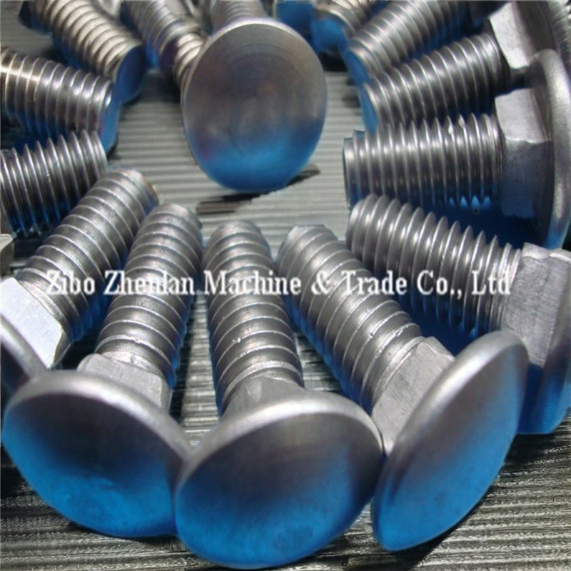 High Quality M4 Aluminum DIN 603 Carriage Bolt Factory Price Hex Bolt with Plain Finish