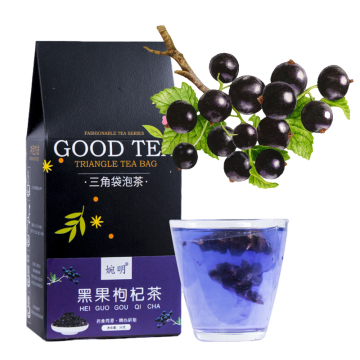 Wholesale Triangle Tea Bags with Big Fruit Granules and Black Wolfberry
