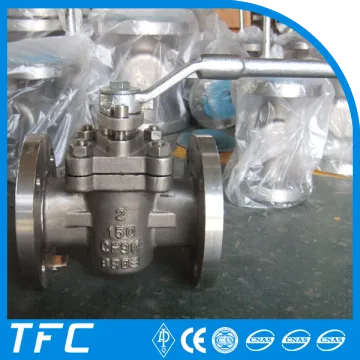 stainless steel PTFE sleeve flange plug valve