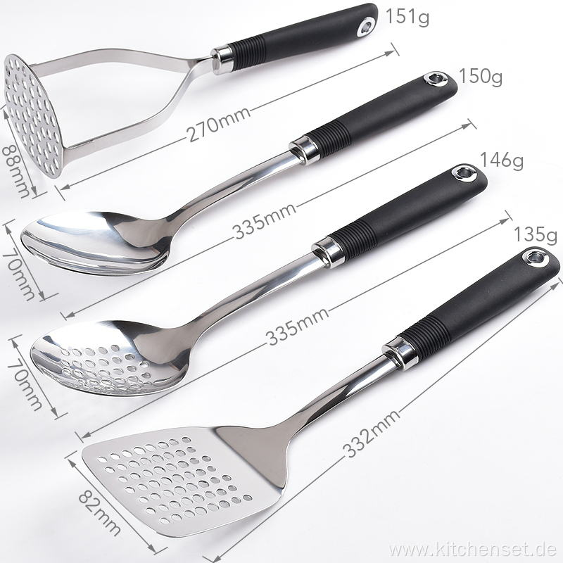 Kitchen gadgets set stainless steel cooking dining utensils