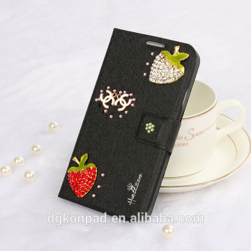 Custom printed 3d leather flip case for coolpad e501 sky