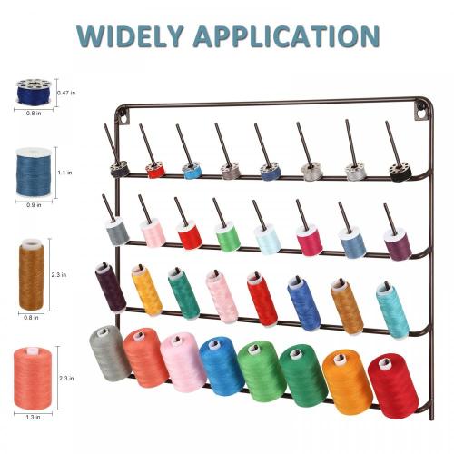 32-Spool Wall Mounted Metal Sewing Thread Holder