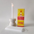 White stick candles paraffin wax long burning smokeless