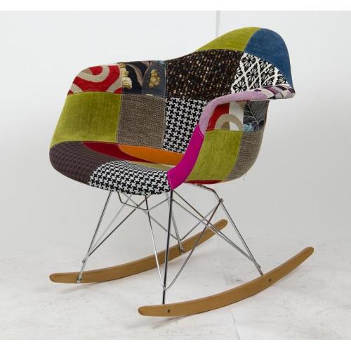 Eames Fabric Covered Racking ArmChair
