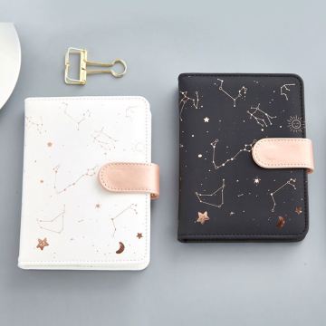 Black PU Leather Handmade Notebook with Pen Loop - Luxury Custom Design