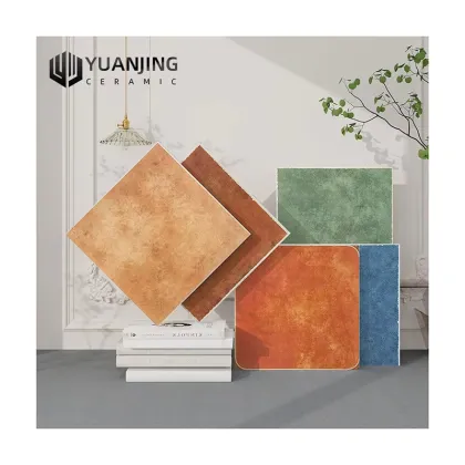 American Vintage Exquisite Elegant 400x400mm Anti-Slip Ceramic Tiles for Garden, Courtyard, and Kitchen