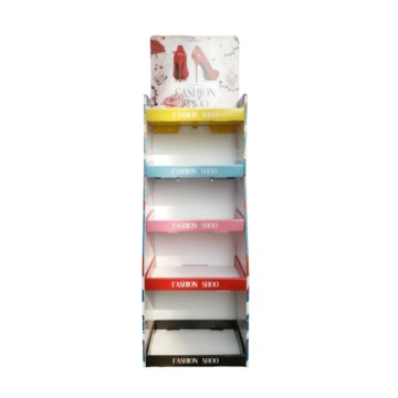 Customized 3P Board Shoe Paper Display Stand Retail