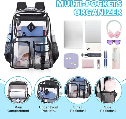 Customized Logo PVC Backpacks for Children and Kids - Waterproof and Casual Sports Bags