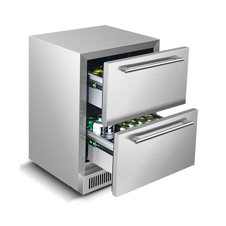 वाणिज्यिक स्टेनलेस स्टील डबल दराज Commercial Stainless Steel Double Drawer