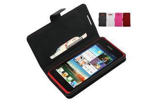 Genuine Huawei Leather case Wallet , Huawei C8813 C8813D Ph