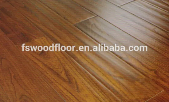Gunstock handscraped asian teak hardwood flooring