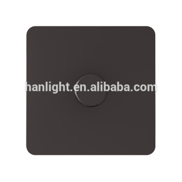 UK Type 250w 1 gang 2 way metal plate dimmer switch