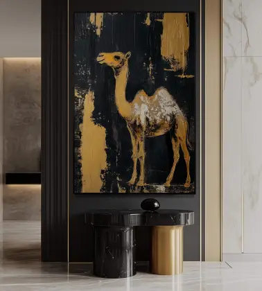 Modern Art Camel Canvas Wall Art and Prints