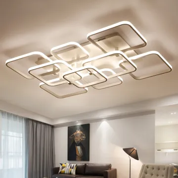 Modern Aluminum Flush Mount LED Ceiling Lamp for Living Room and Bedroom - Home Lighting Fixture