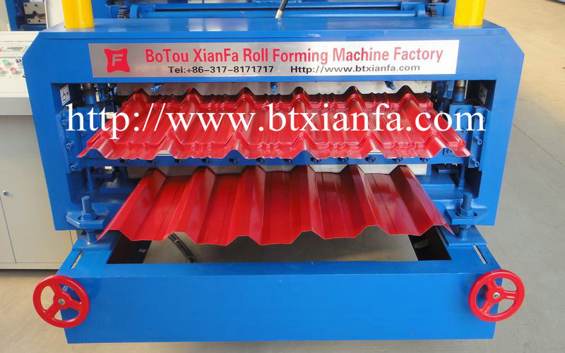 Double Deck Tile Roof Making Machine