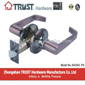TRUST 6433AC-PS: ANSI Grade 3 Tubular Passage Lever Lock