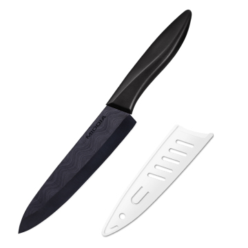 MIDDIA Geavanceerd keramisch 6-inch Japan Black Chef-mes met PP-handgreep