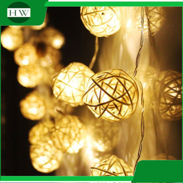 Christmas Wedding party holiday event celebration home room decoration strobe Rattan Ball LED string light Luminaria