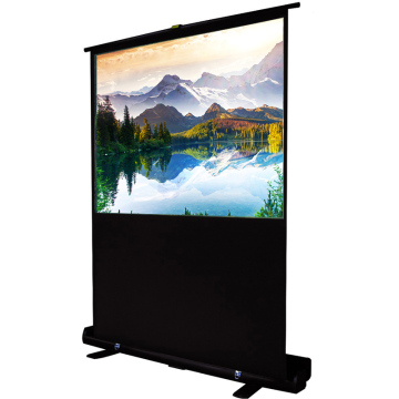 100 Inch Manual Pull Down Projector Screen with Stand for Home Theater 8K/4K Ultra HD 3D