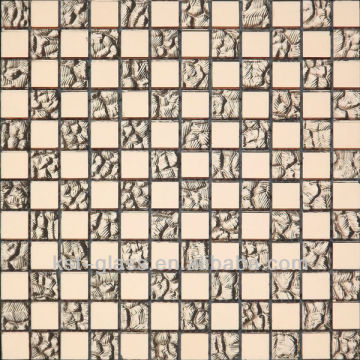 pink decorative pattern design mirror mosaic for kitchen,KTV,bar,disco,resaturant,shop