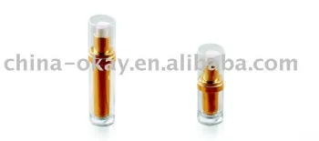 15ml 30ml gold acrylic oval cosmetic bottle