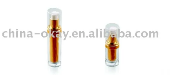 15ml 30ml gold acrylic oval cosmetic bottle