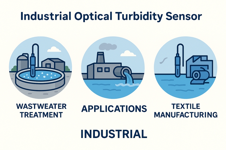 Industrial optical turbidity sensor applicati