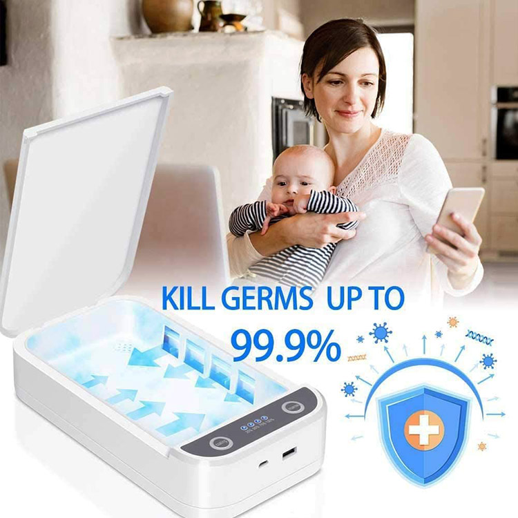 Sạc không dây Điện thoại UV Light Sanitizer Box Lớn